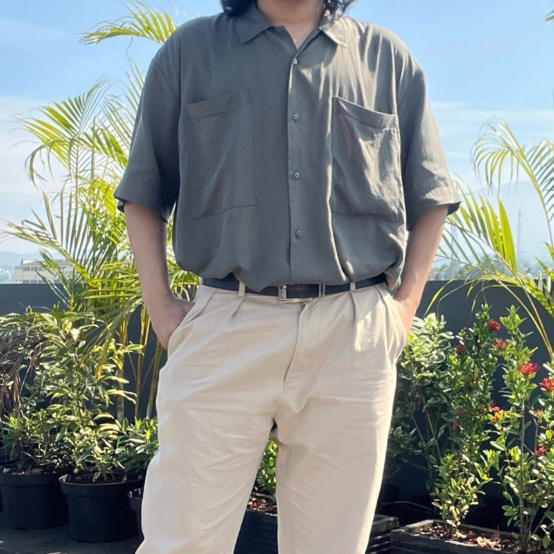 [preloved] lowa shirt kalalaen green (like new)