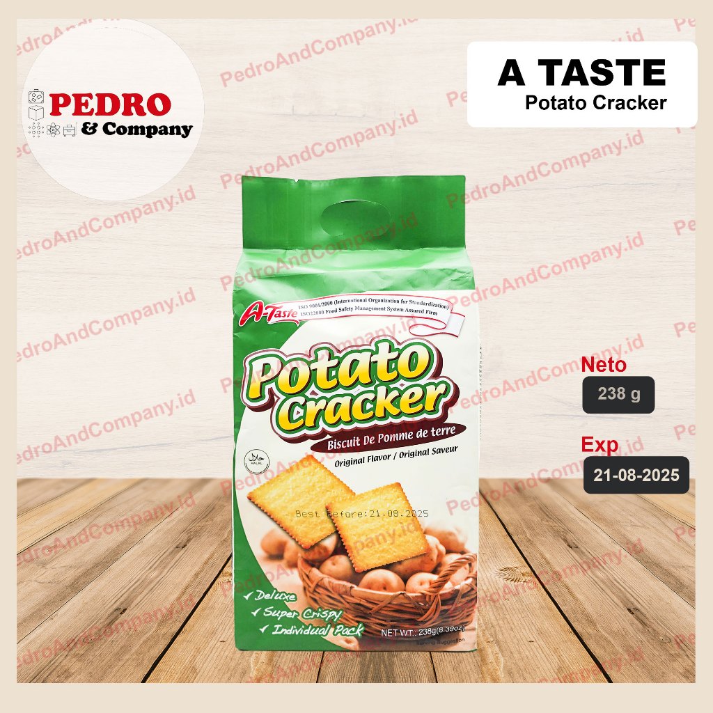 

A taste potato cracker biscuit 238 gram - biskuit cookie kentang