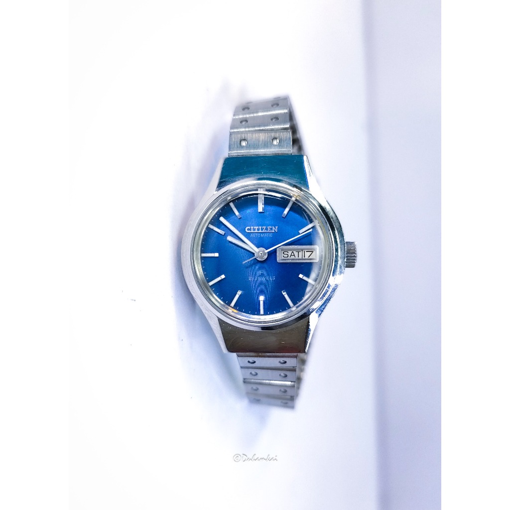 Citizen Automatic Ladies Women Wanita Blue Dial Special Manual Wind