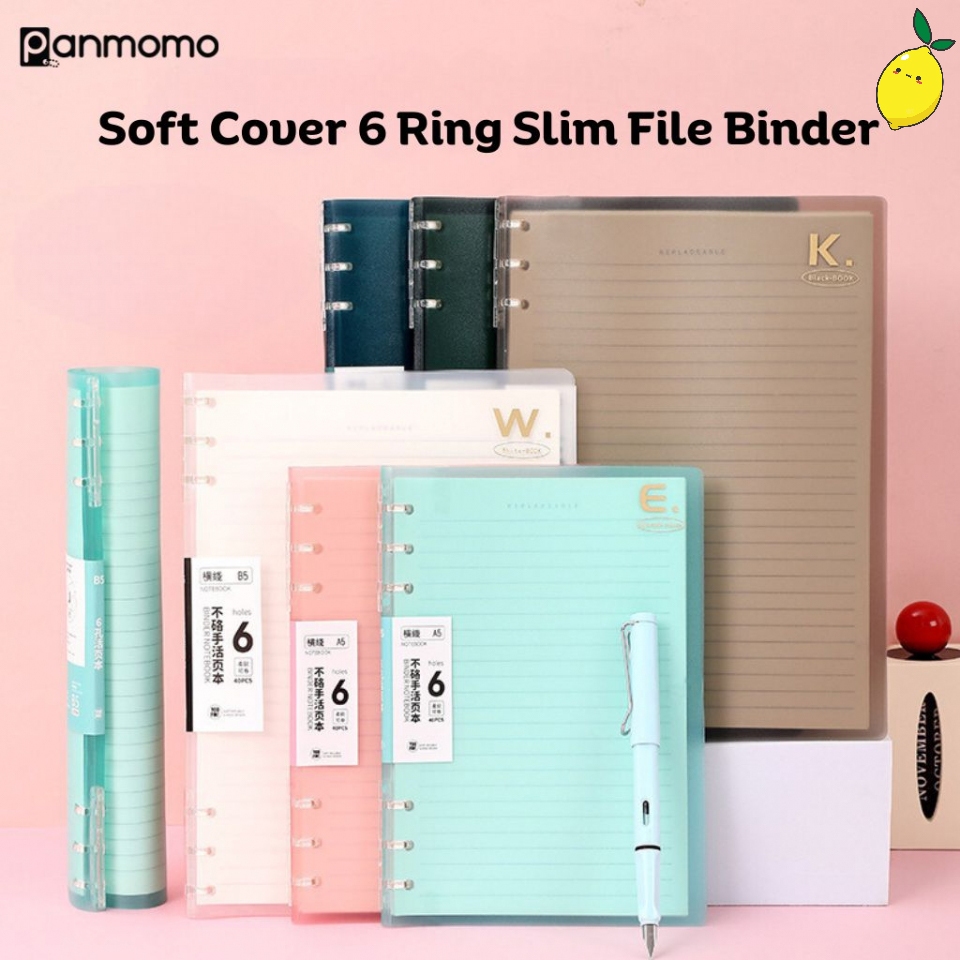 Buku Binder Soft Cover 6 Ring Slim File Binder