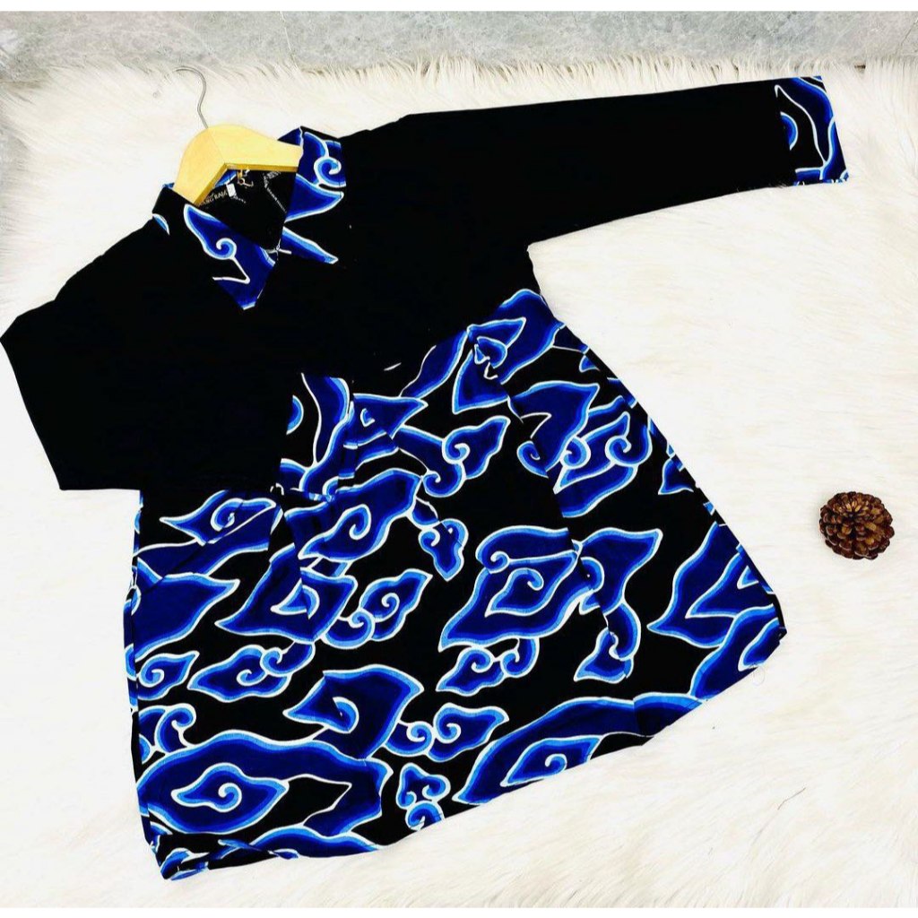 Benang Raja Atasan Anak Katun Mega Mendung