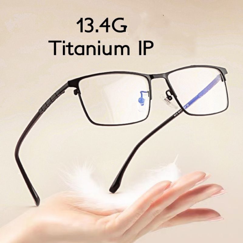 FF232 Frame kacamata minus pria original TITANIUM conservative Profesional Bisnis kaca mata progresi