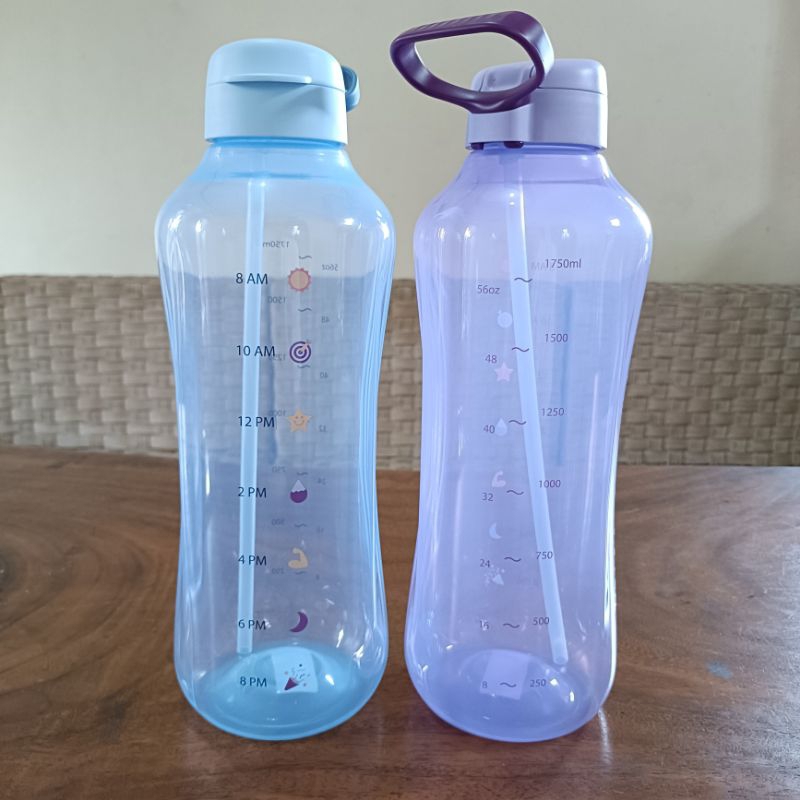 Botol Minum 2 Liter dengan Straw dan Ukuran ml Tupperware