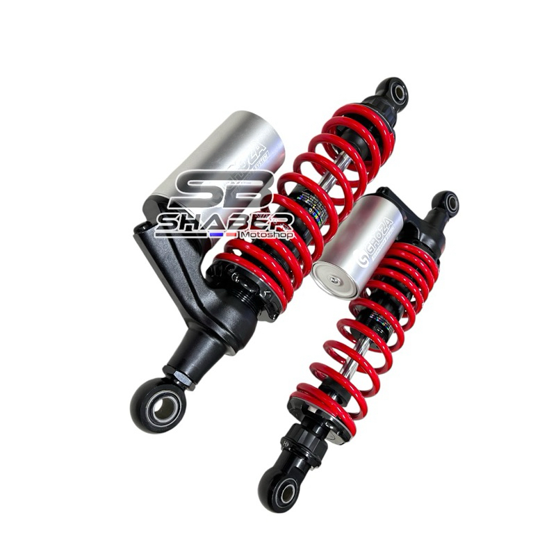 Shock Belakang RX King 340MM Groza Merah Red EF Series