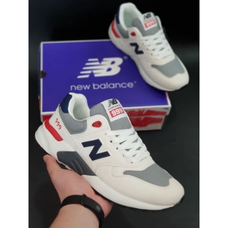 SEPATU NB 999 PUTIH CREAM PRIA ORIGINAL / SEPATU SNEAKERS PRIA NB 999 IMPORT VIETNAM / SEPATU N£W  B