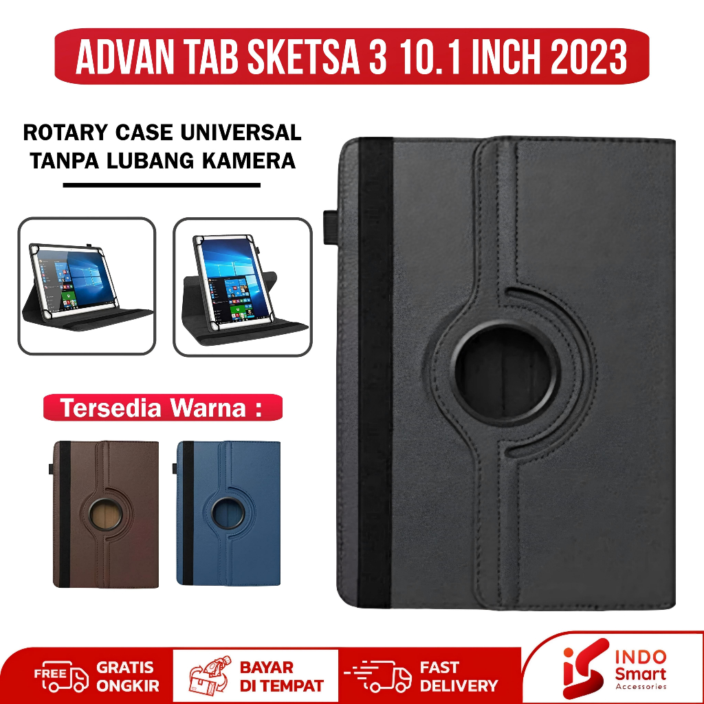 Case Advan Tab Sketsa 3 / Advan Tab Sketsa 3 / Advan Sketsa 3 10.1 inch 2023 Rotary Flip Cover Case 