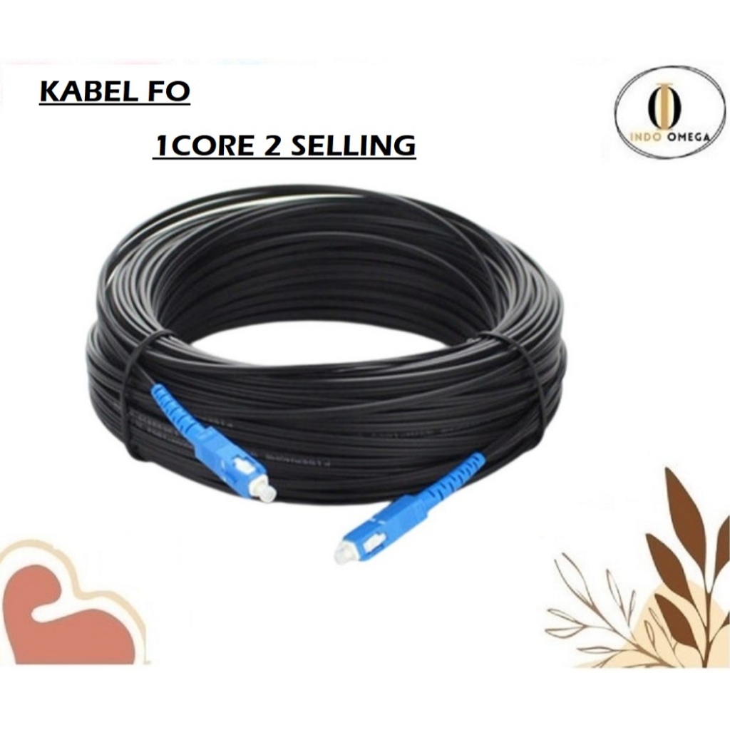 KABEL FO FIBER OPTIK DROPCORE 1 CORE 2 SELLING 1CORE 2SLING