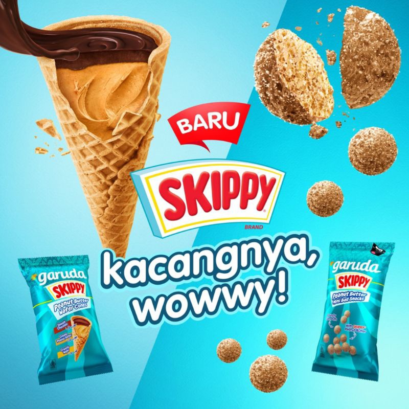 

QH SKIPPY Peanut Butter Balls Cone 1 Dus isi 60 pcs