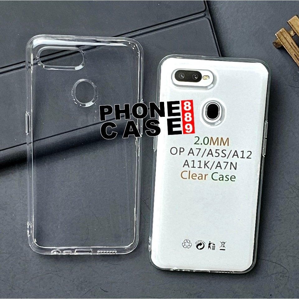 CLEAR CASE BENING 2.0MM CASE BENING TRANSPARAN OPPO A7 OPPO A11K OPPO A12 OPPO A5S CH-1