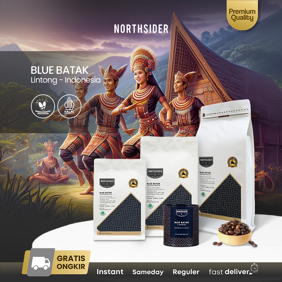 

Northsider Kopi arabika Lintong Blue Batak semiwashed coffee