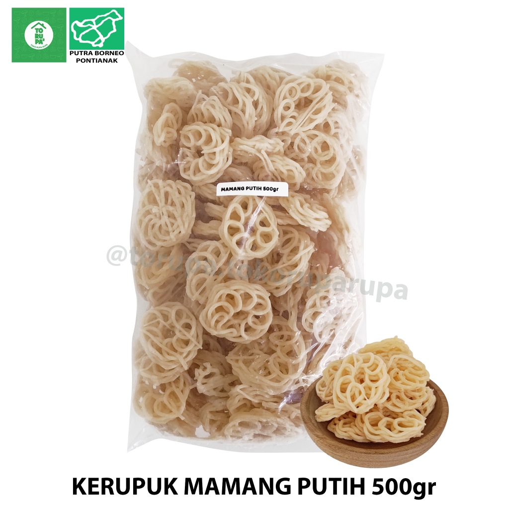 

Kerupuk Mamang Mentah 500g / Krupuk Seblak Mamang Rafael / Kerupuk Mentah Matahari Putih