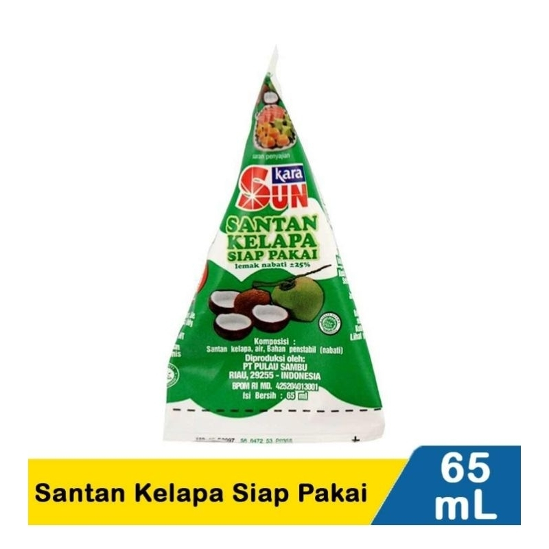 

SUN KARA SANTAN kelapa siap pakai 65 ml