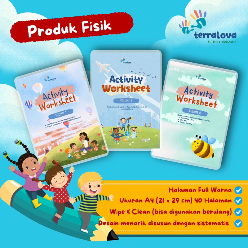 

WORKSHEET BUKU AKTIVITAS ANAK USIA 3 4 5 TAHUN