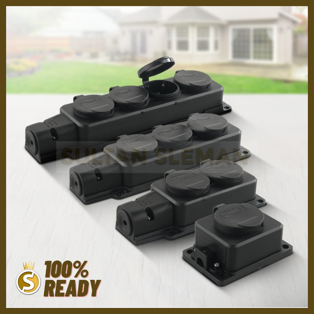 Stop Kontak Outdoor / Terminal Stop Kontak Arde Penutup Waterproof / Stop Kontak Waterproof Karet