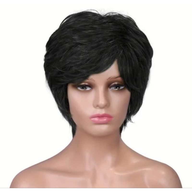 Wig Hitam Wig Pria Wig Pendek Wig Korea Wig Cowo Wig Keren Wig Berkualitas