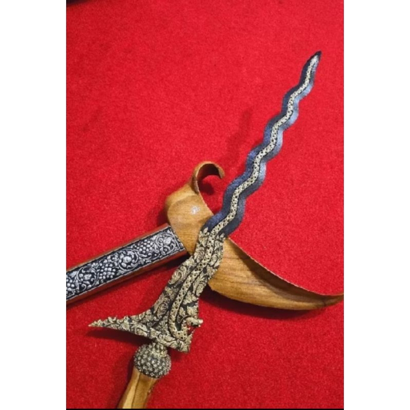 keris Nogo Sosro kinatah sepuh emas