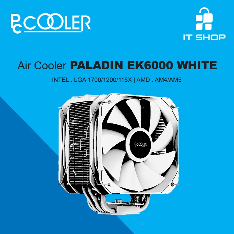 PCCOOLER Paladin EK6000 Dual Fan White