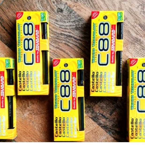 

PENA STANDARD CASTELLO C77/C88 HITAM (12 pcs)