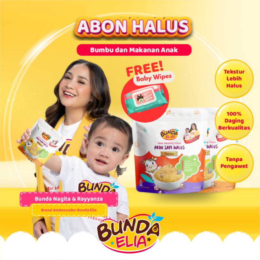 

Bumbu Bunda Elia Abon Sapi MPASI / Abon Ayam / Abon MPASI / Abon Bayi / Abon Cipung Asli / Abon Halus Premium