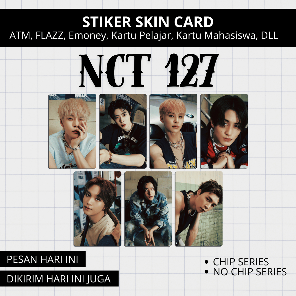 

Sticker Kartu Atm NCT 127 WAVE VER 3 EDITION KPOP | MINFA CARD SKIN CARD KPOP AND ANIME