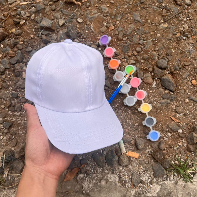 

DIY Melukis Topi Baseball 6 Warna / 12 Warna Paket Melukis Dengan Kuas dan Cat Akrilik
