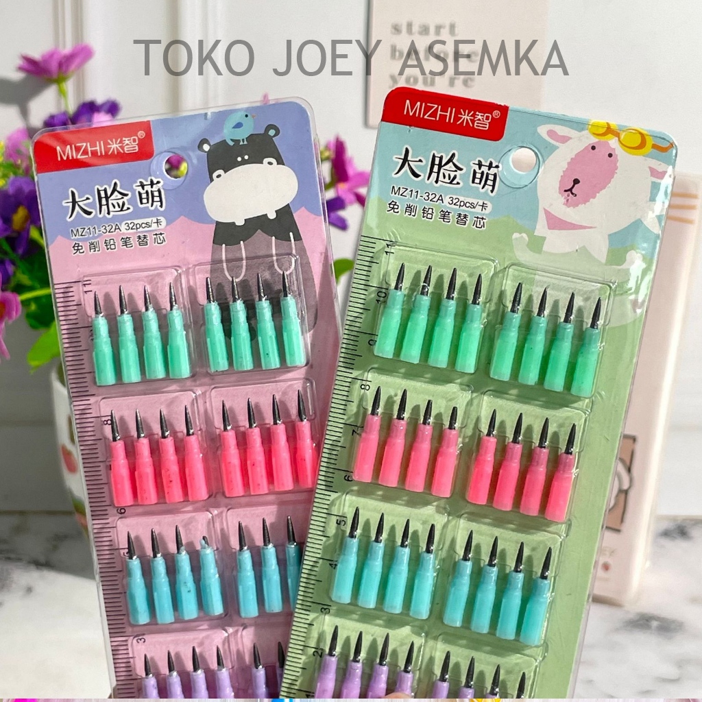 

(1 CARD ISI 32PCS KECIL) ISI PENSIL SUSUN BISA DIISI ULANG LANTU BENSIA PENCIL PELURU TERMURAH