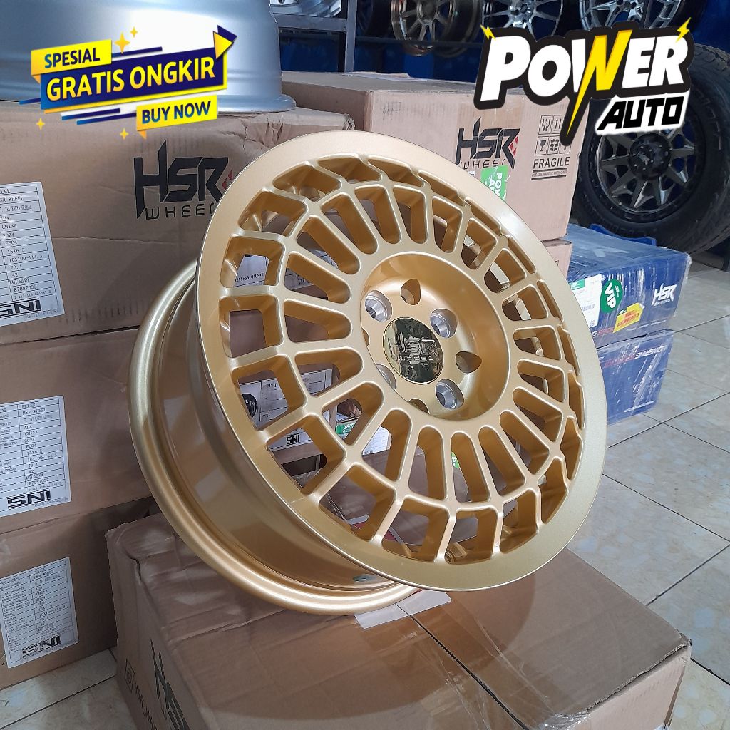 Terbaru velg mobil hsr wheel tipe Futbuls ring 15 buat Agya Ayla