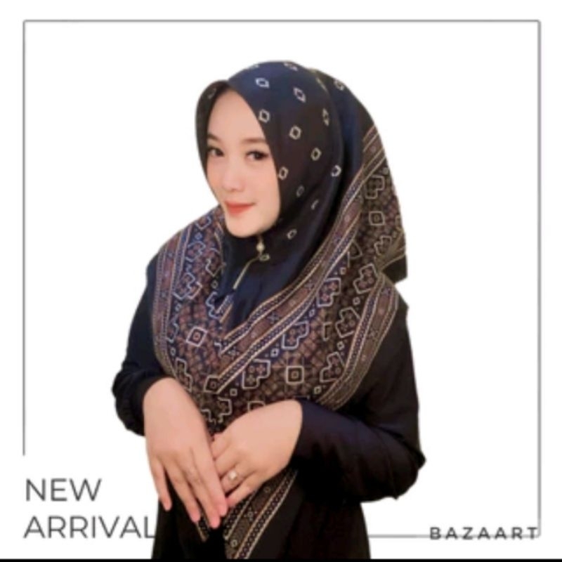 hijab instan / hijab resleting Zipper / hijab motif