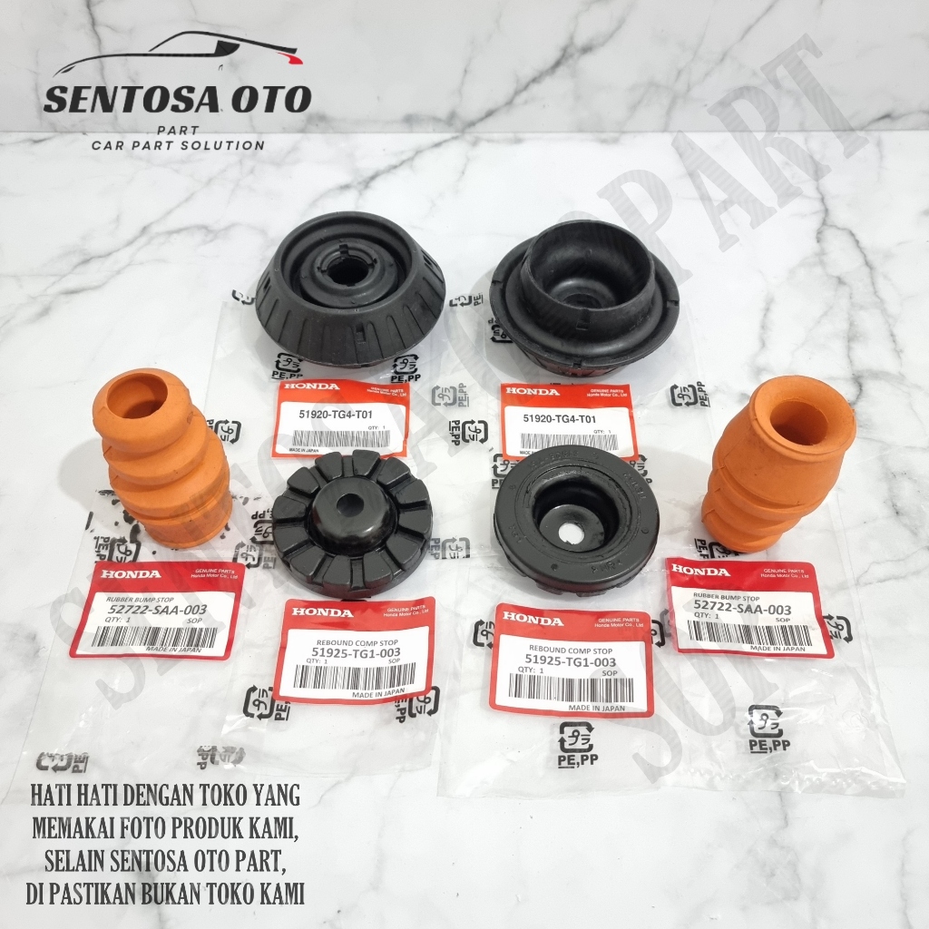 Karet Support Shock Set Tatakan atas Stoper Shock Jazz RS S GE8 City GM2 2008 2009 2010 2011 2012 20