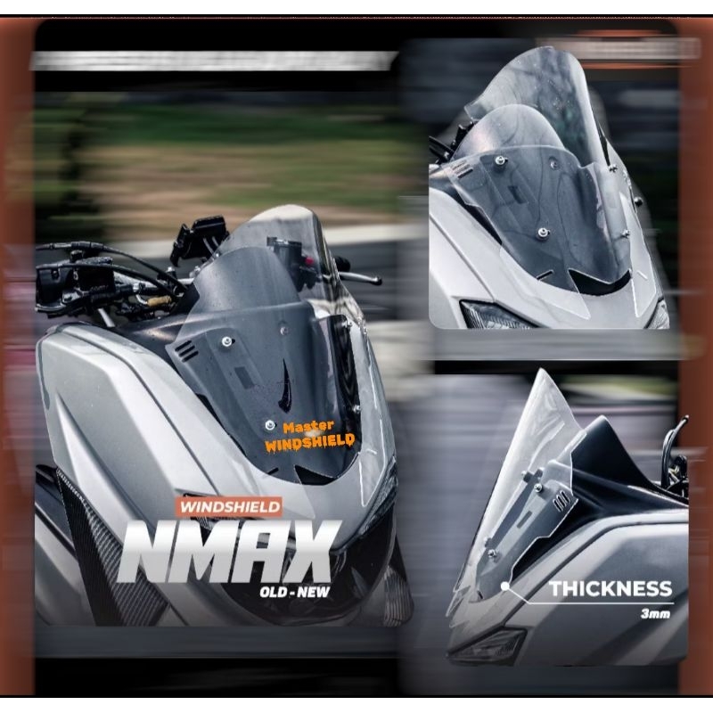 MASTER WINDSHIELD-Visor Windshield V7 Nmax new Nmax old TEBAL 3MM