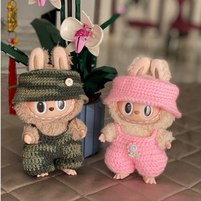 Baju Labubu Macaron V1- Baju Sporty Fun Set Handmade Premium (tidak termasuk sepatu)