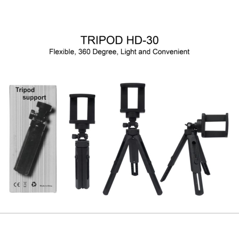 mini tripod HD-30 tripod mini kamera handphone tripod smartphone