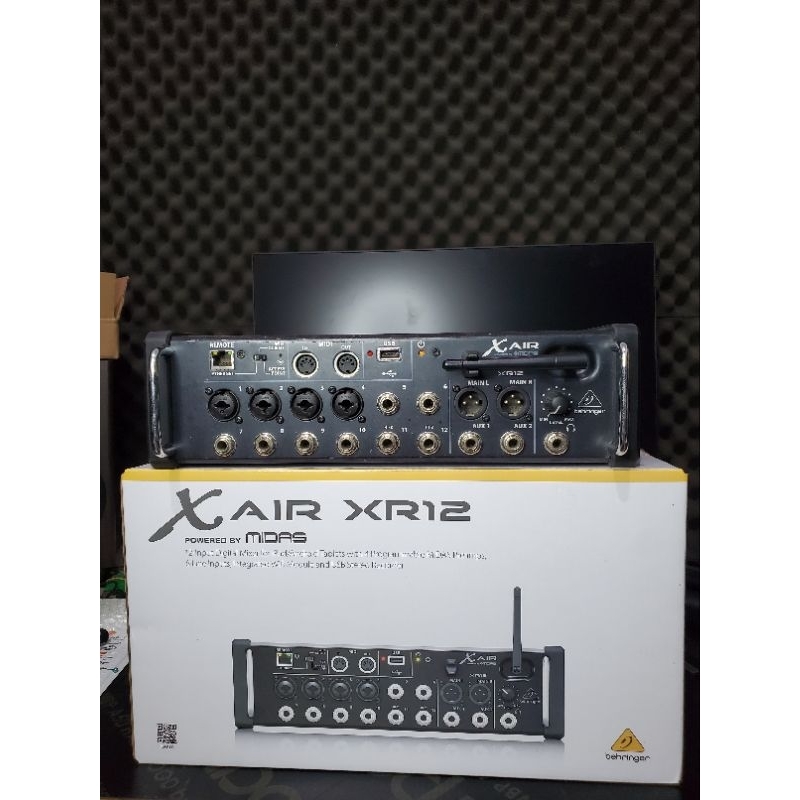 behringer xr12 x air 12 digital mixer bekas mikser audio