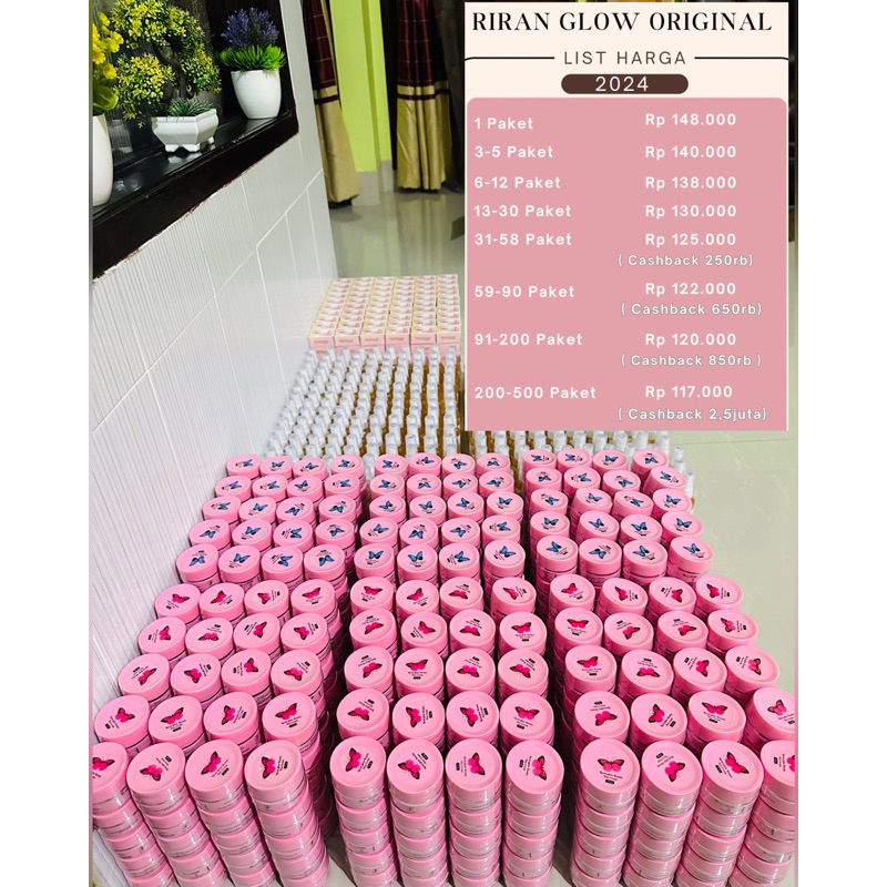2 PAKET RIRAN GLOW ORIGINAL