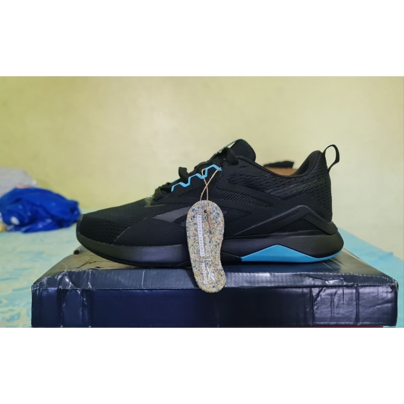 Big Sale  Sepatu Reebok Nanoflex TR2 Black for men ukuran 40 (ins 25,5) Pria Nano flex Adventure