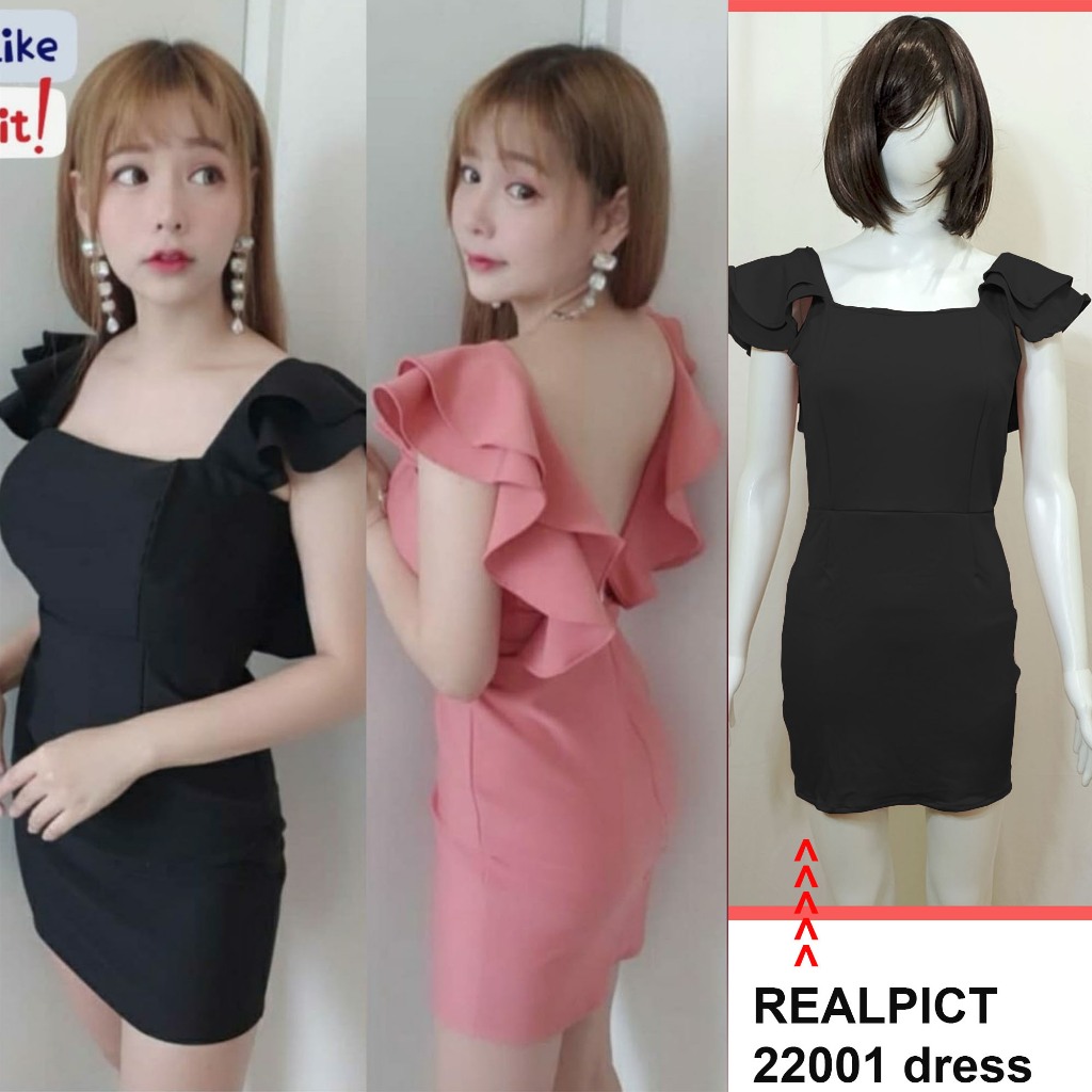 22001 Baju Seragam LC Karaoke Imlek Tahun Baru Pink Valentine Cantik -Gaun Dress Mini Sexy Party