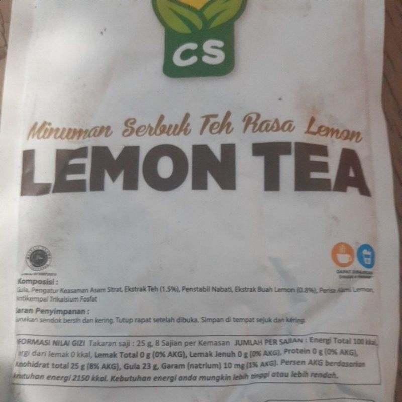 

serbuk minuman lemon tea