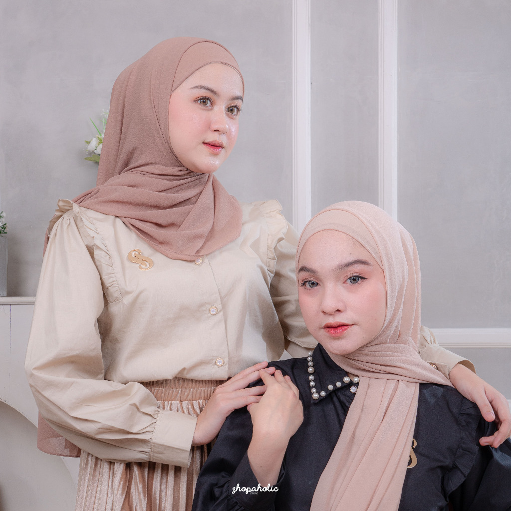 Shopaholicstore -  Pashmina Ciput ceruti premium Turkish ( Turkish Pashmina )