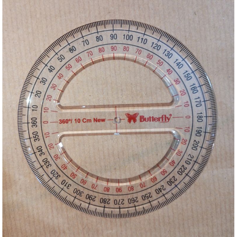 

Butterfly Busur Derajat 360°/10 CM ( 2 lubang)