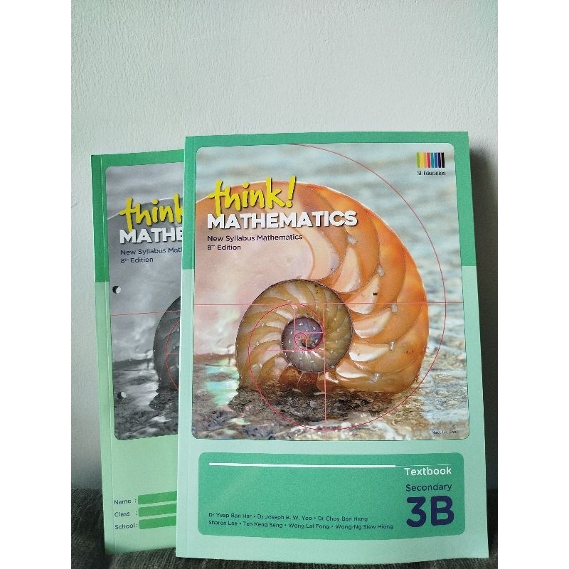 

Think! Mathematics Book from SL Education Secondary 3B Textbook and Workbook