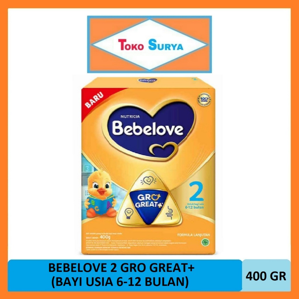 Bebelove 2 Gro Great Susu Formula Bayi 6-12 Bulan 400 Gr