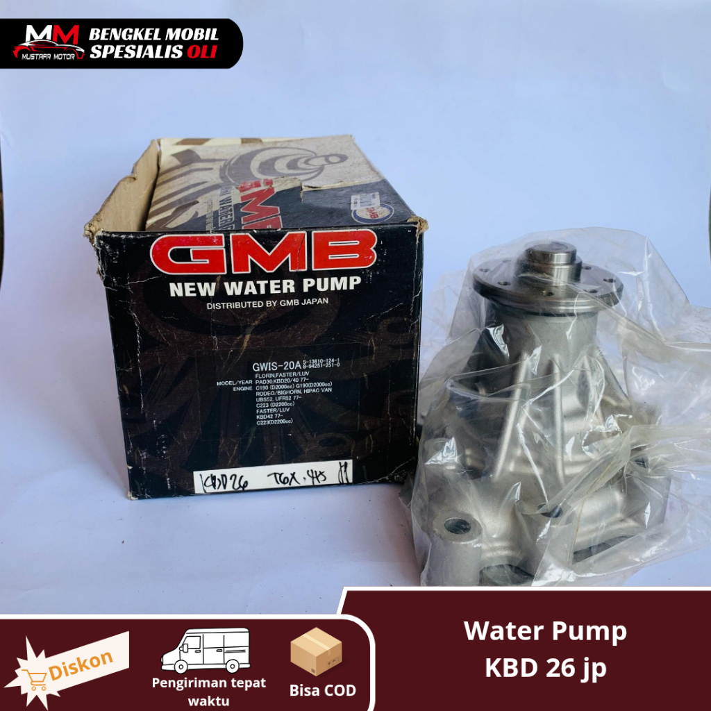 WATER PUMP - POMPA AIR CHEVROLET LUV KBD26|PANTHER 2.3