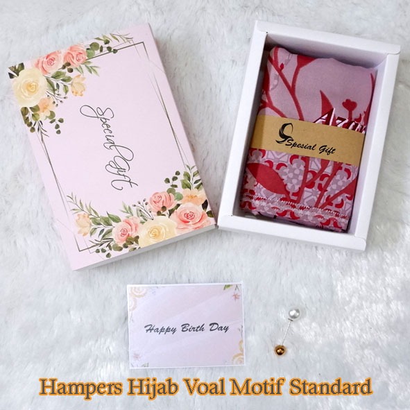 Hampers satu hijab segi empat azara motif lc