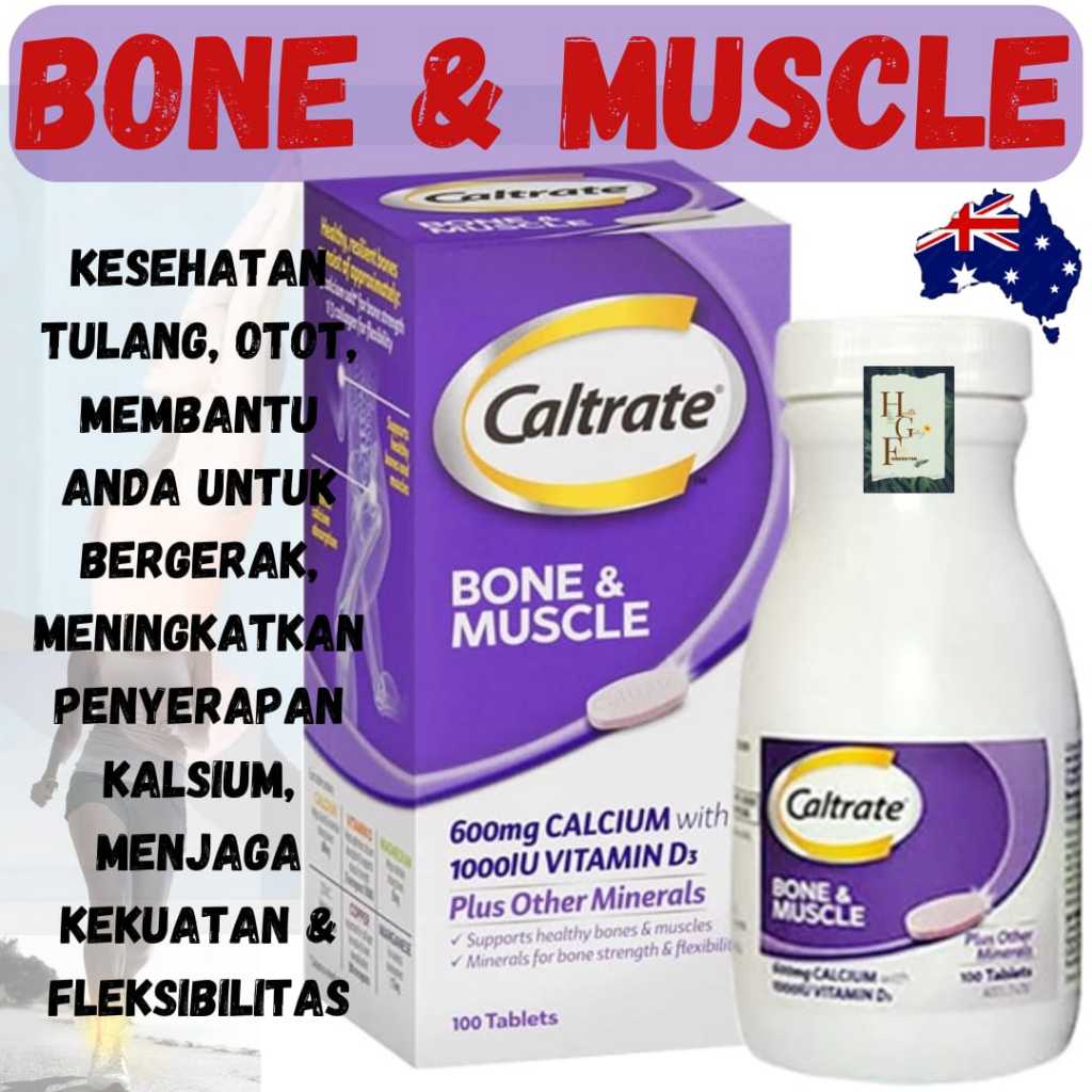 Caltrate Bone & Muscle Health Calcium, vit D 100 tablet, Caltrate Bone & Muscle 50+ Tablets