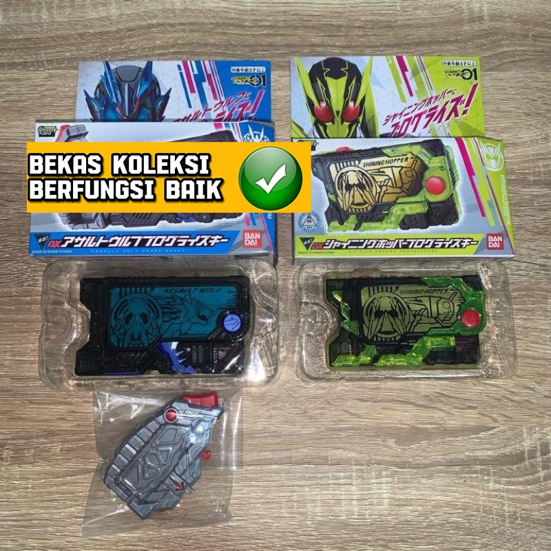 Dx Kamen Rider Zero One Progriser Key Shining Hopper Set Wolf Vulcan