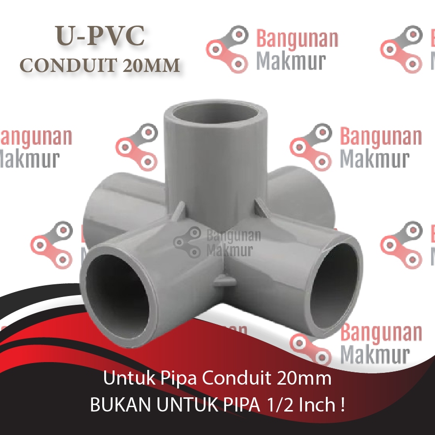 5 Way Sambungan Pipa PVC 20mm