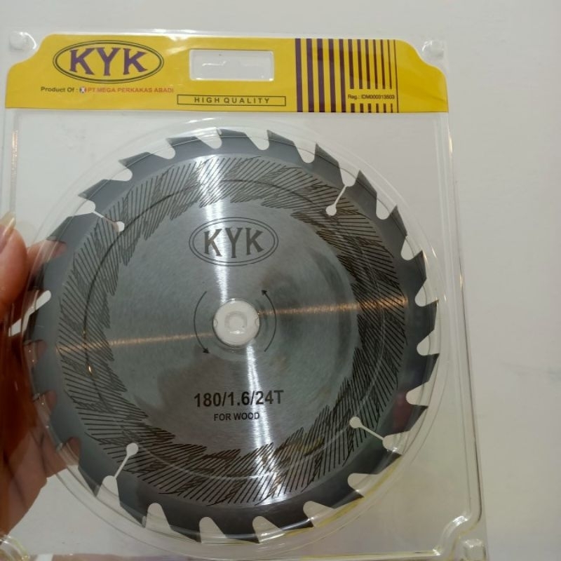 KYK Mata Circle 7" Inch | Mata Serkal | Mata Gergaji Kayu