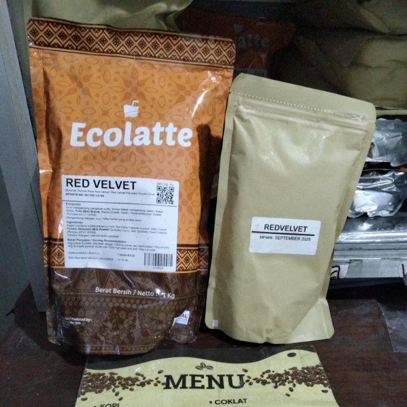 

Bubuk Minuman Aneka Rasa Ecolatte Rasa Red Velvet (Ex Cho' Latte) 500 Gram