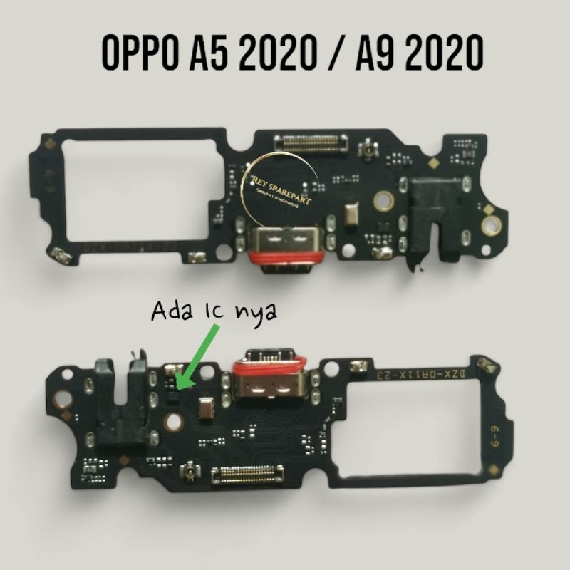 Papan Cas Charger Konektor Original Oppo A5 2020 / A9 2020 Konektor Original