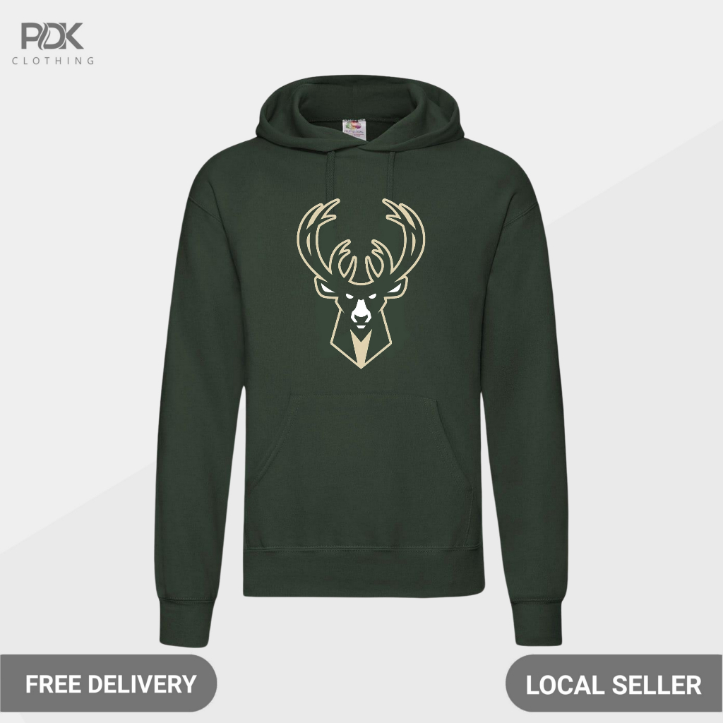 Hoodie Sweater Basketball Milwaukee Bucks Club NBA